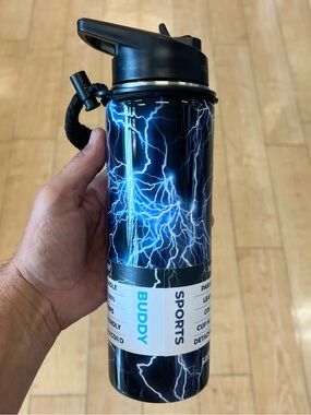 FROST BUDDY Lightning Print 24on Water Bottle Tumbler with Handle